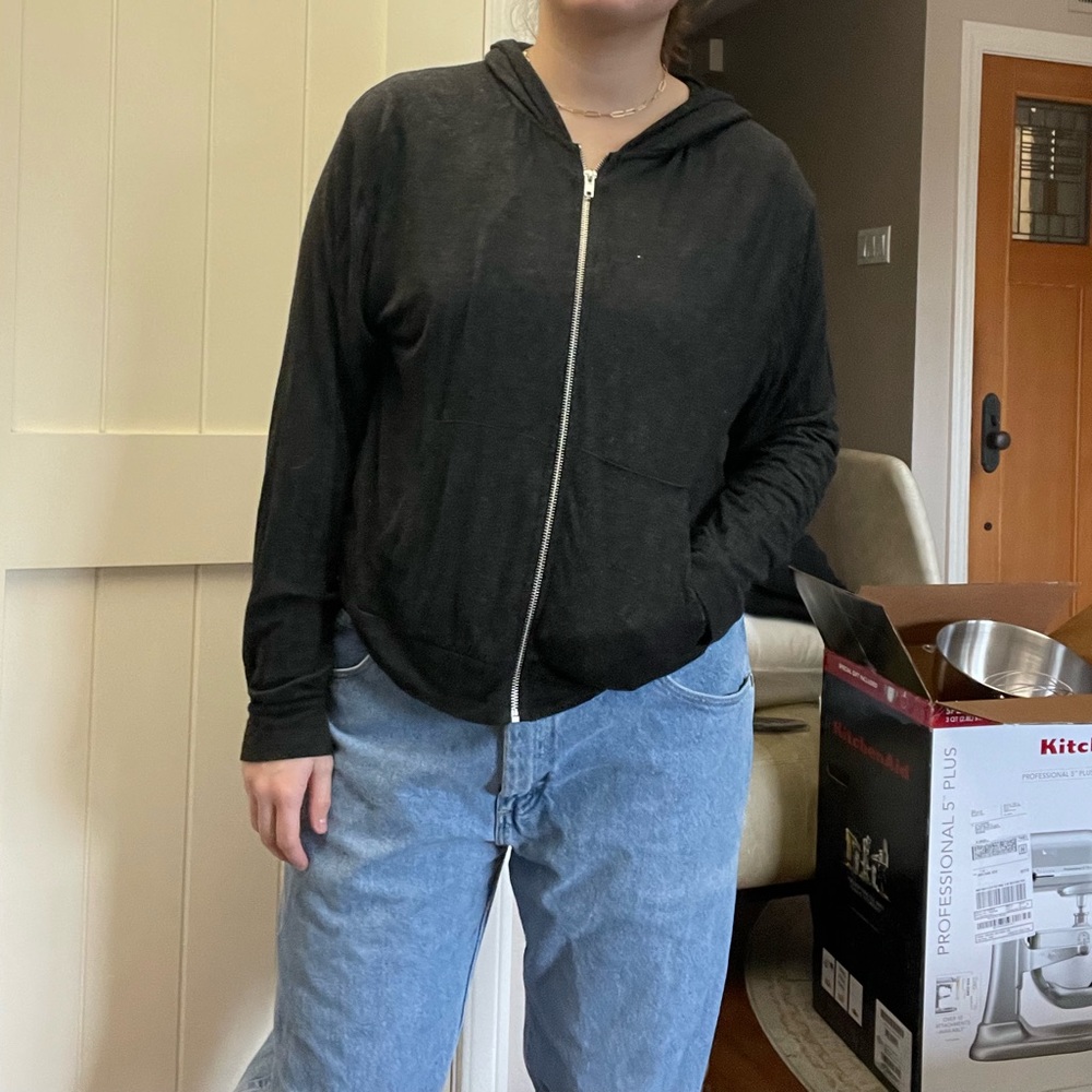 Brandy Melville Soft Zip Up
